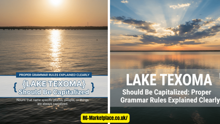 lake texoma should be capitalized