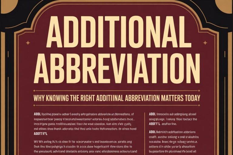 Additional Abbreviation