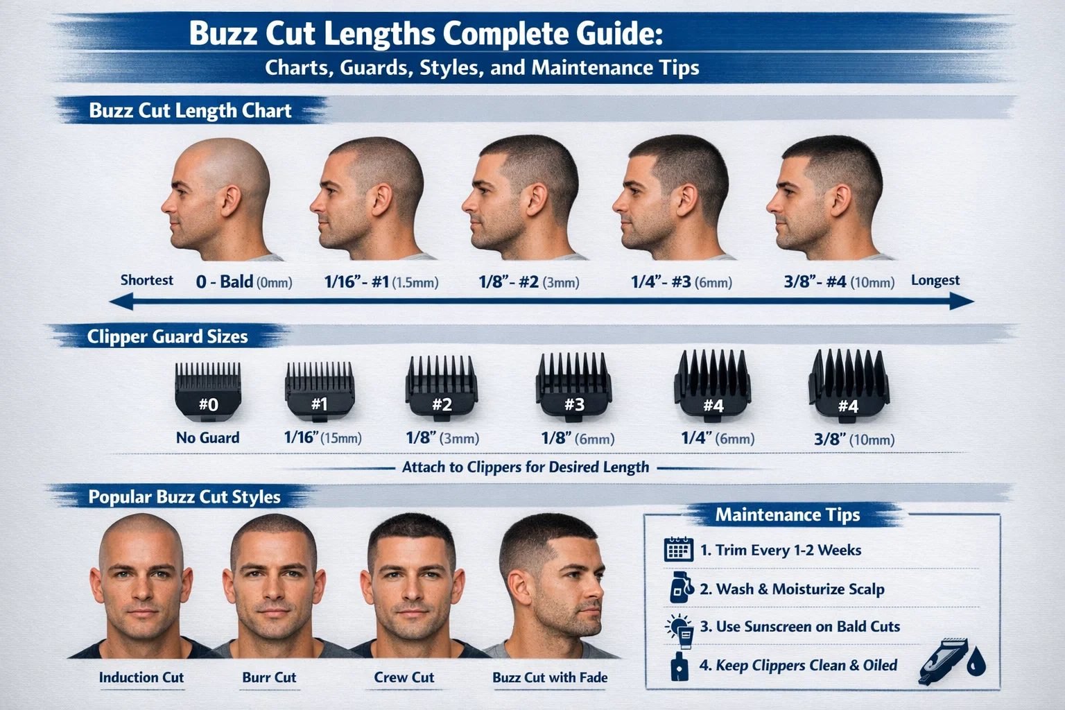 buzz cut lengths