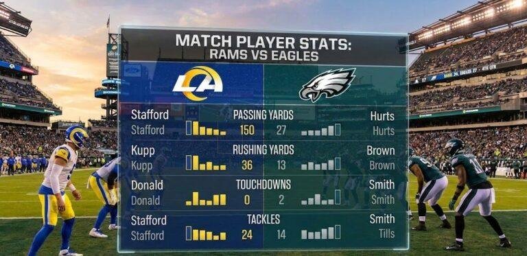Los Angeles Rams vs Philadelphia Eagles Match Player Stats