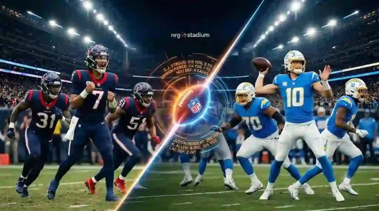 texans vs chargers match player stats