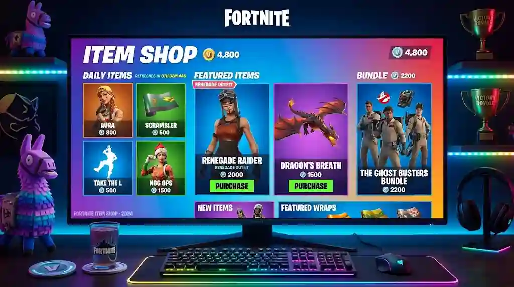 fortnite item shop
